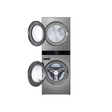 LG WashTower (25kg/55lbs) & Secadora (22kg/48lbs) AIDD, Color Silver