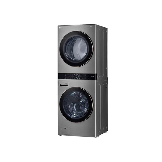LG WashTower (25kg/55lbs) & Secadora (22kg/48lbs) AIDD, Color Silver