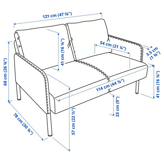 Sofa Glostad 2 puestos